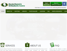 Tablet Screenshot of keraladental.com